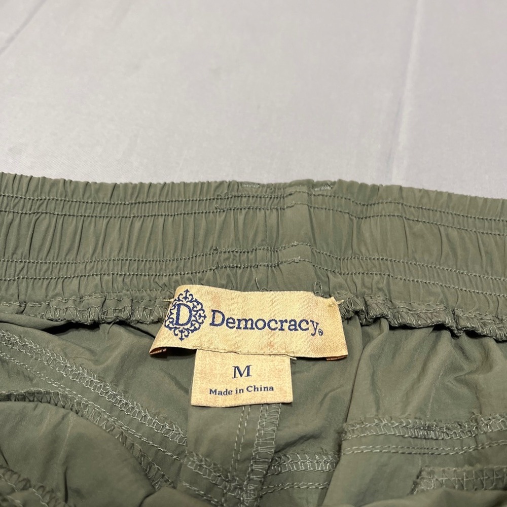 Democracy Olive Cargo Midi Skirt M Utility Gorpcore Coastal Hiking Casual Chic - Picture 4 of 7